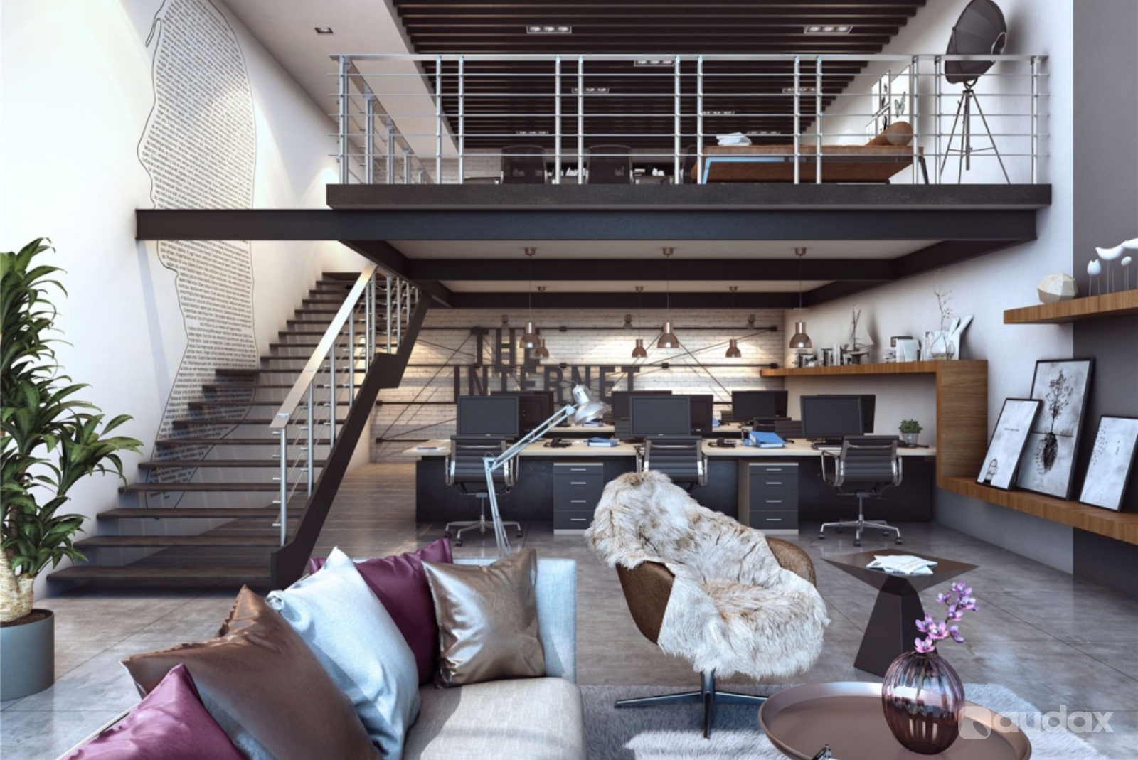 3D Rendering Real Estate Perspective By Audax