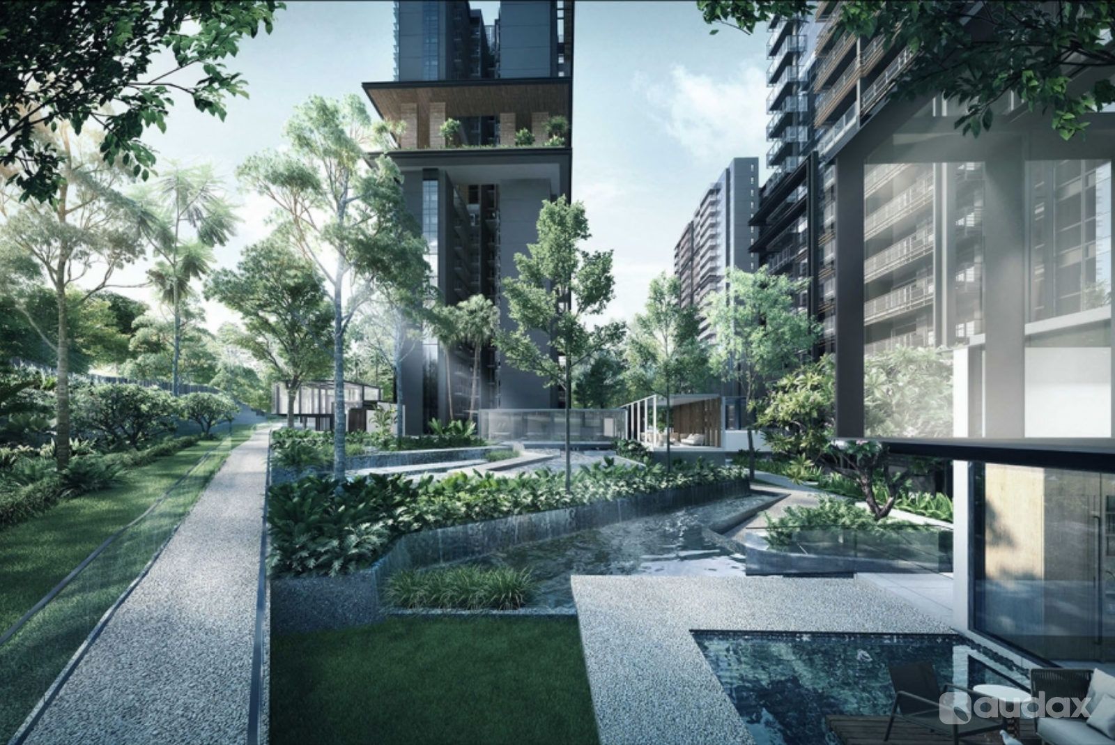 3D Rendering Real Estate Perspective By Audax
