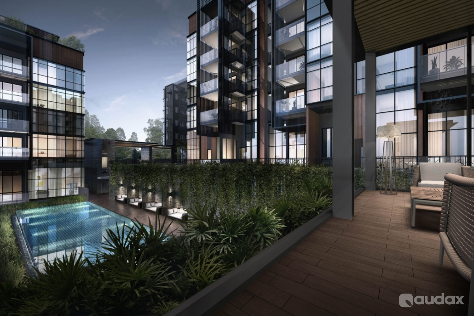 3D Rendering Real Estate Perspective By Audax