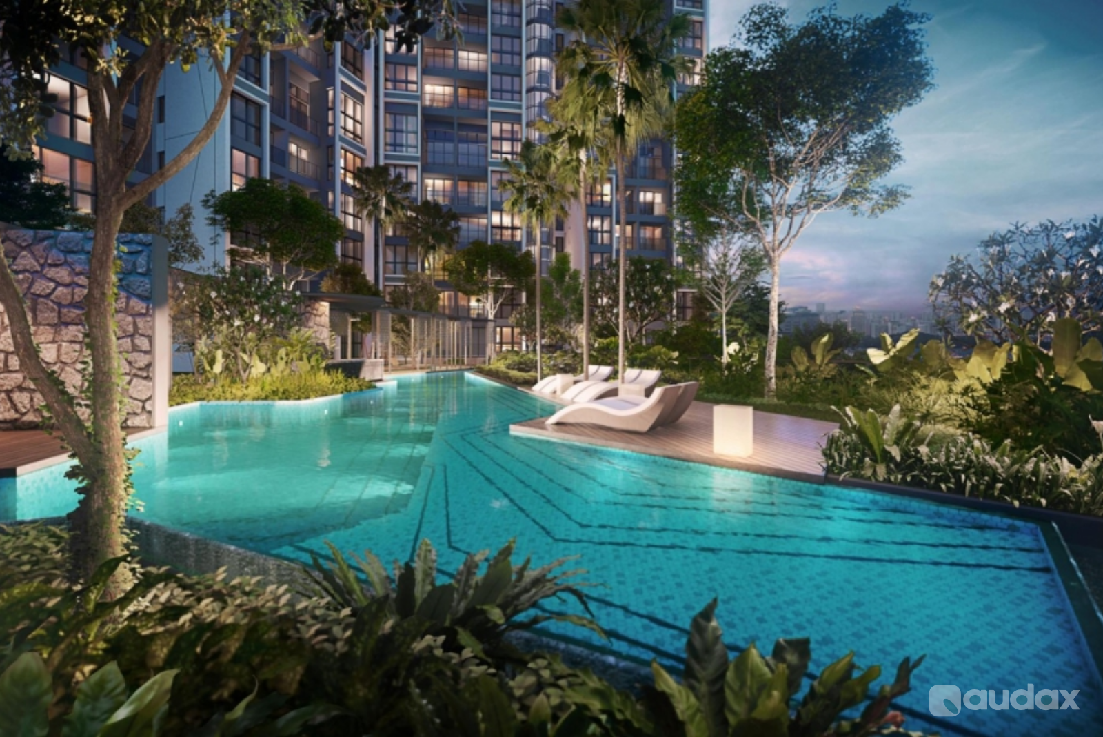 3D Rendering Real Estate Perspective By Audax