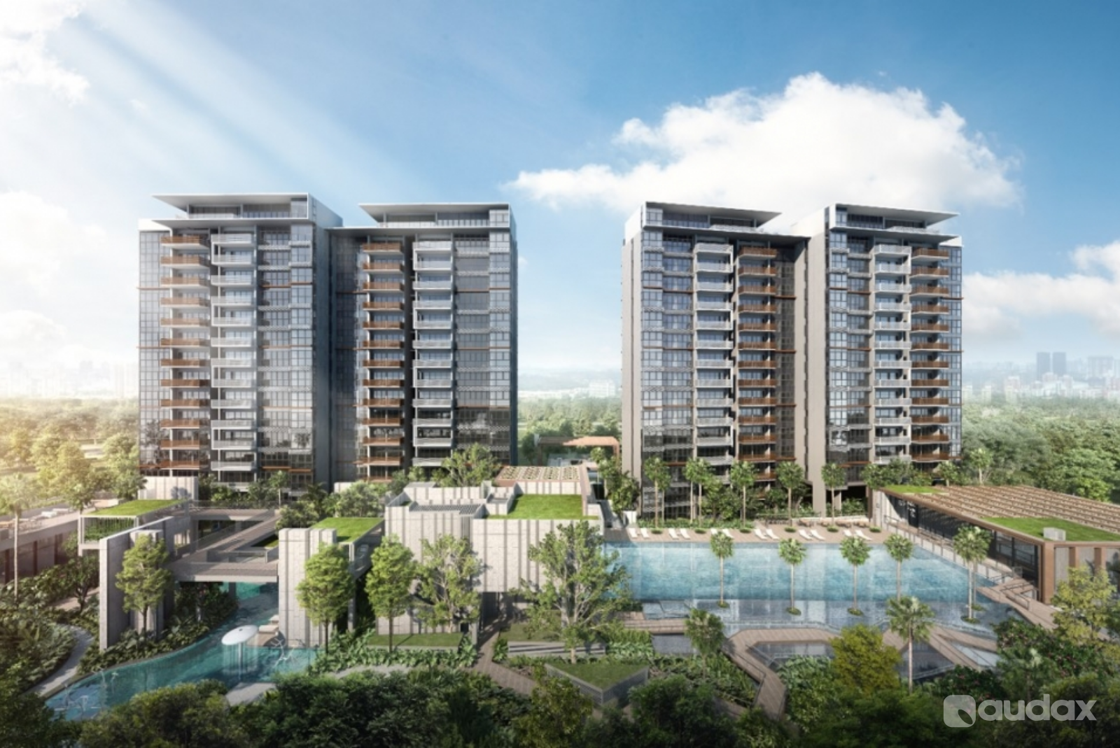 3D Rendering Real Estate Perspective By Audax
