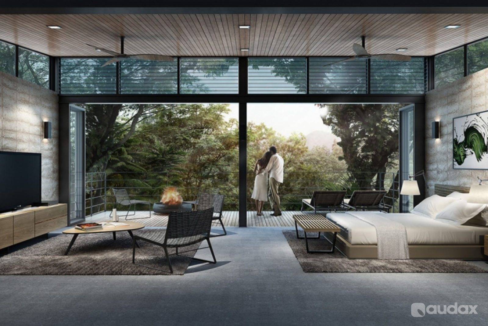 3D Rendering Real Estate Perspective By Audax