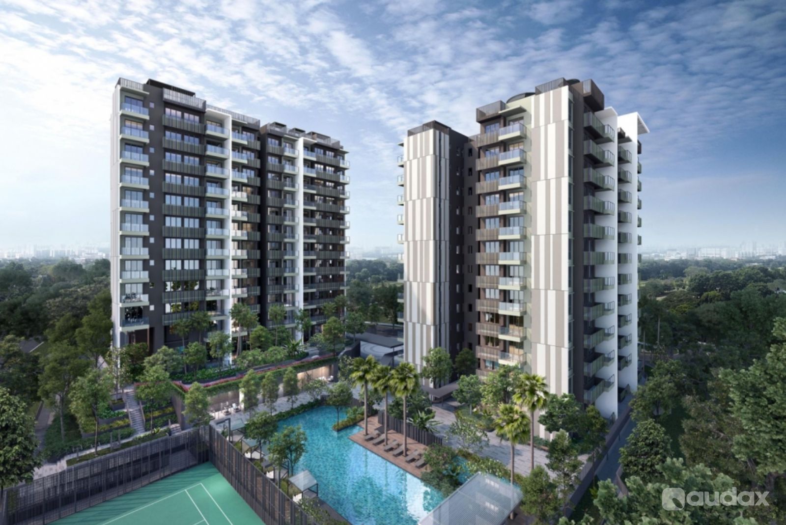 3D Rendering Real Estate Perspective By Audax
