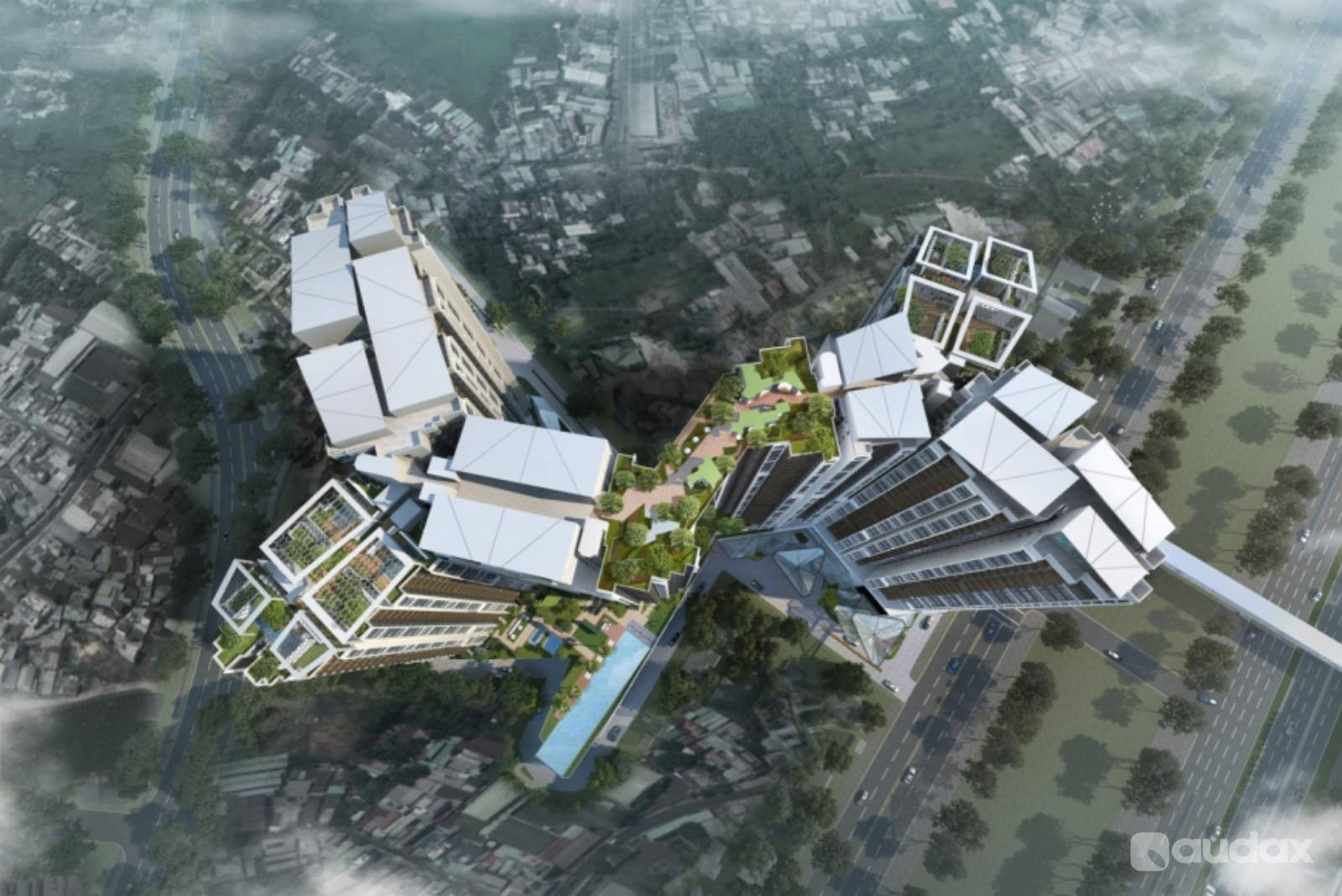 3D Rendering Real Estate Perspective By Audax