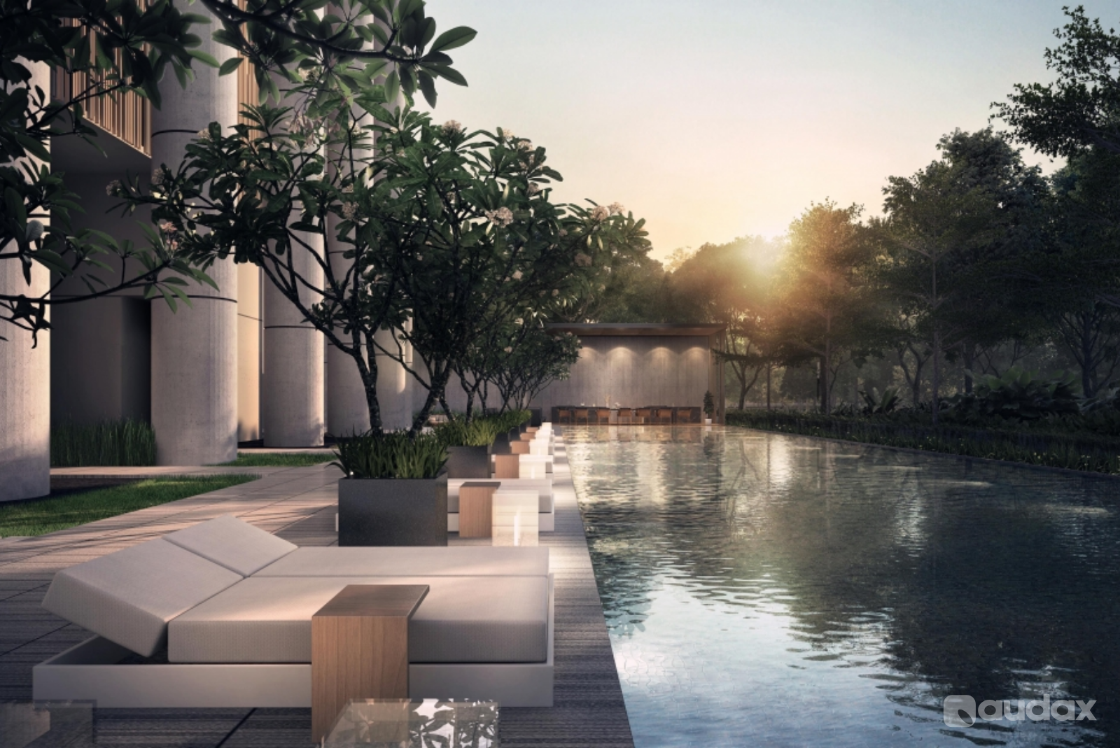 3D Rendering Real Estate Perspective By Audax