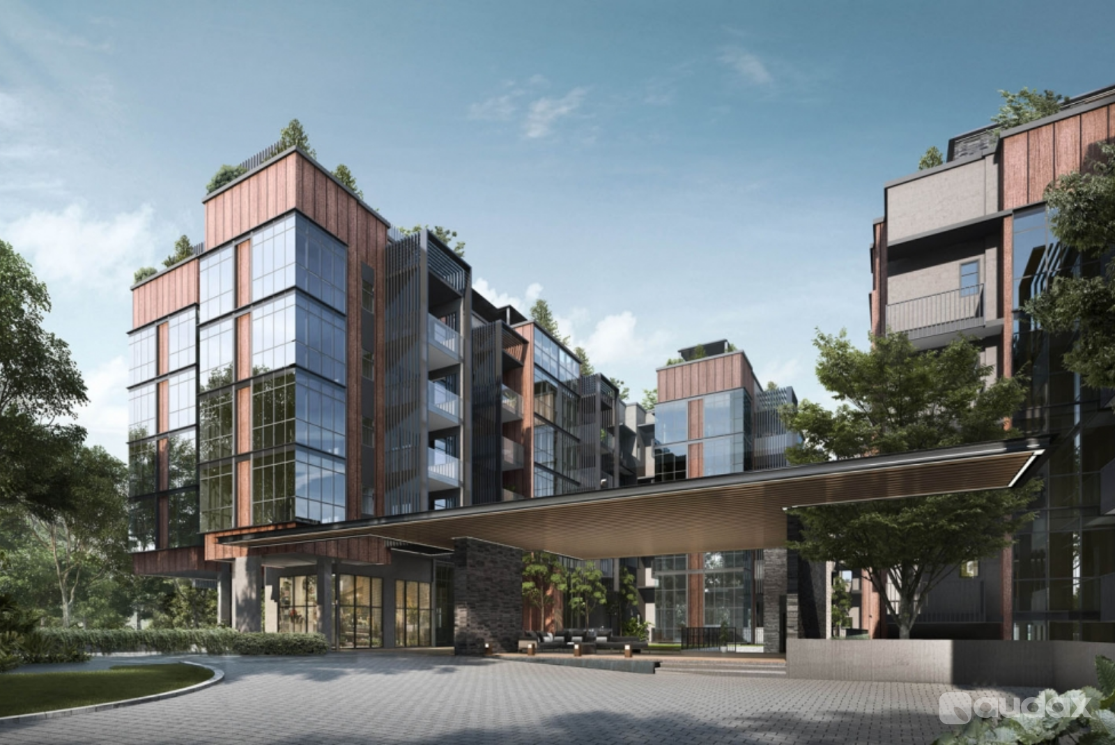 3D Rendering Real Estate Perspective By Audax