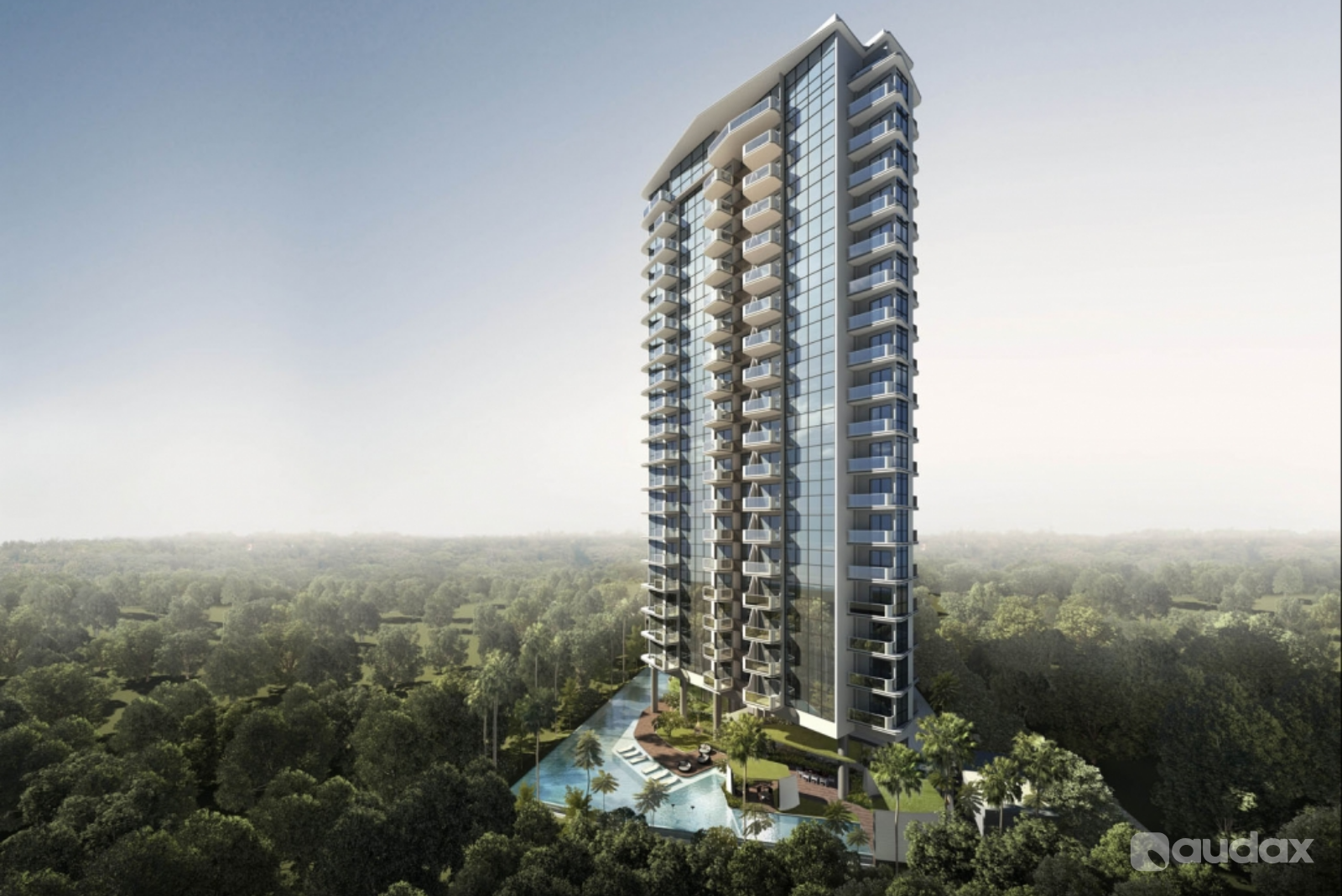3D Rendering Real Estate Perspective By Audax