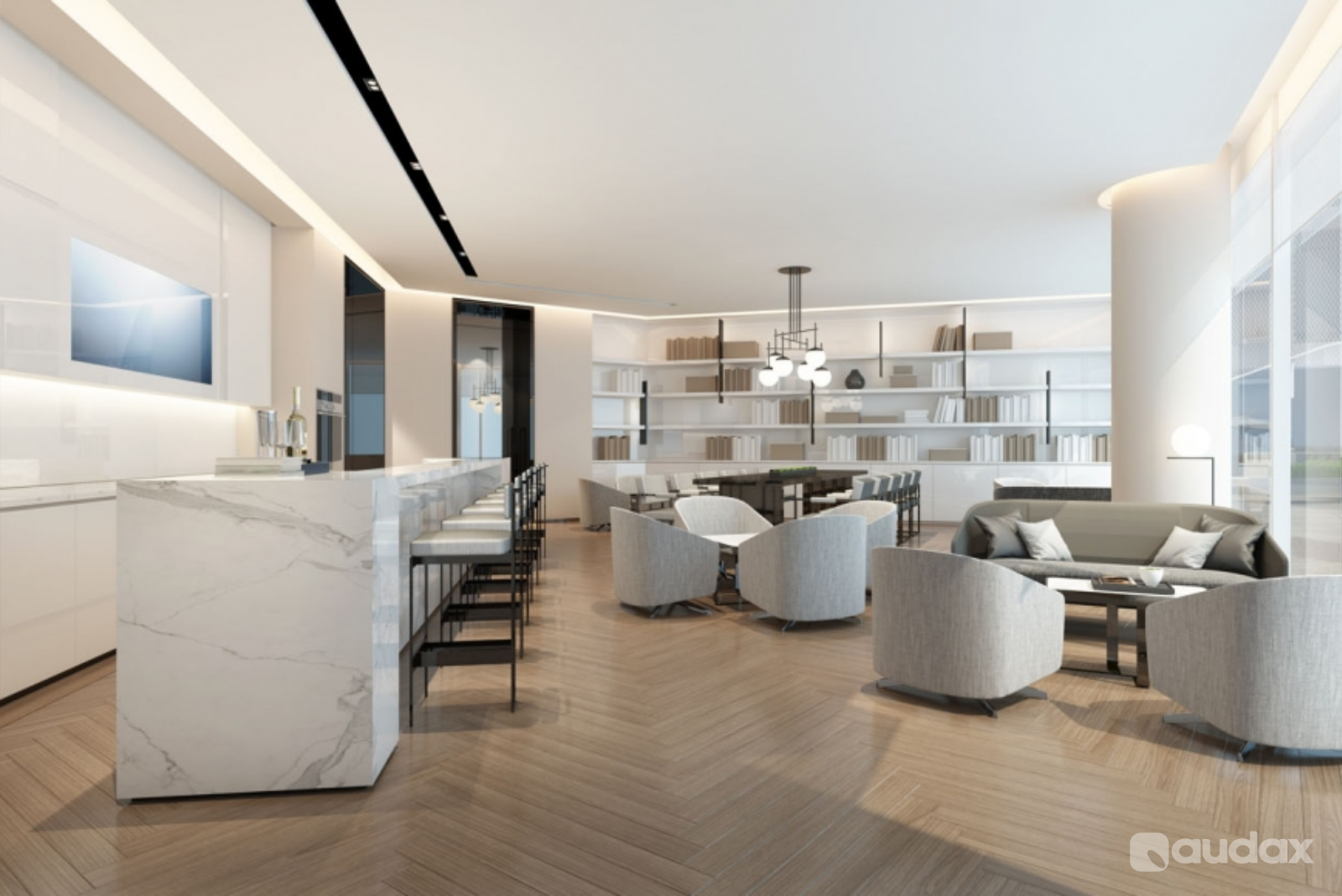 3D Rendering Real Estate Perspective By Audax