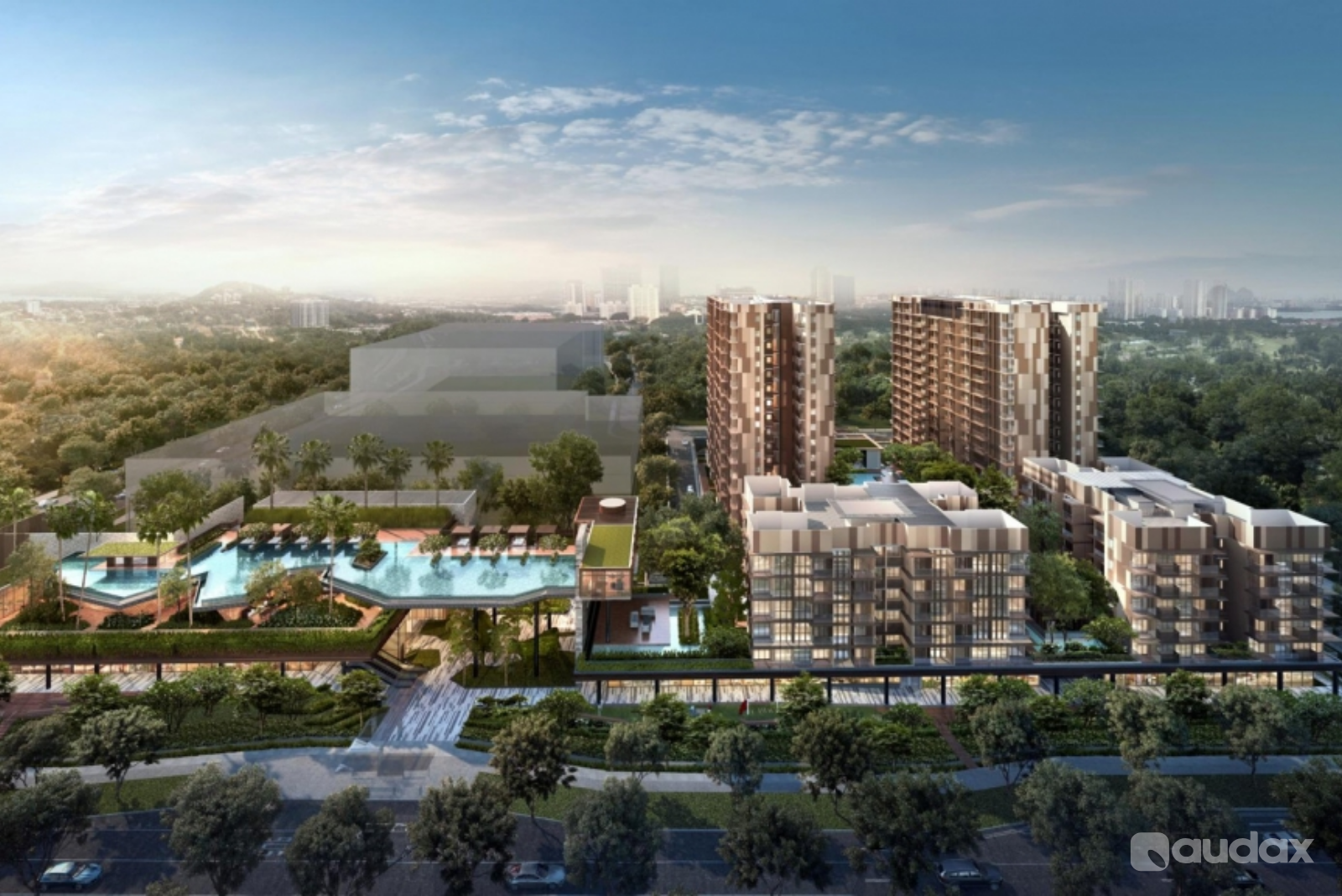 3D Rendering Real Estate Perspective By Audax