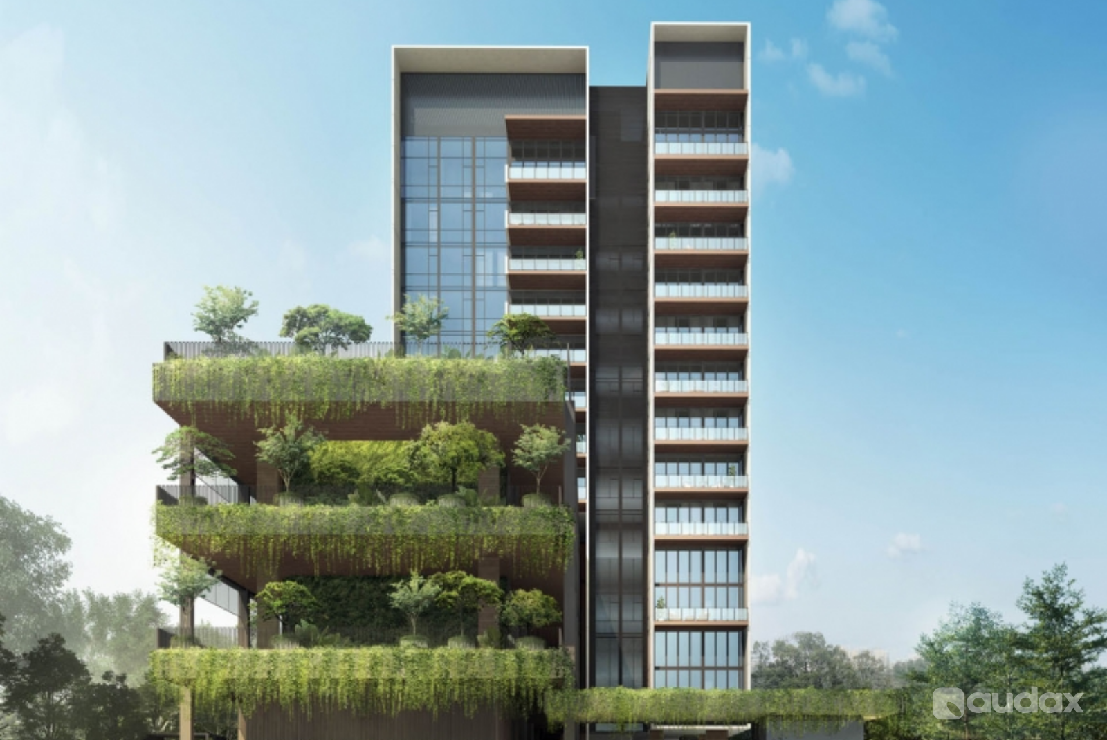 3D Rendering Real Estate Perspective By Audax