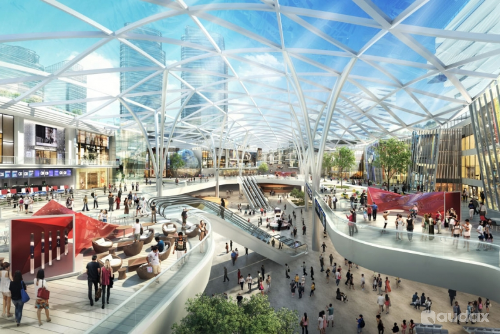 3D Rendering Real Estate Perspective By Audax