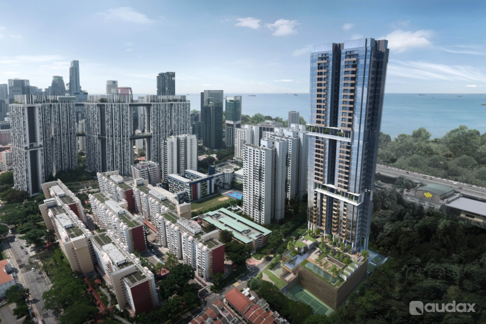 3D Rendering Real Estate Perspective By Audax