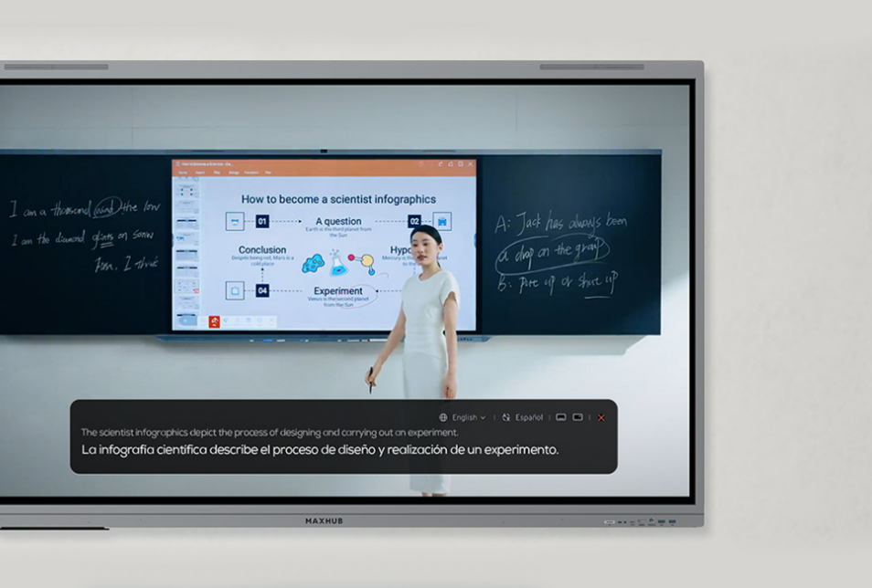 MAXHUB E3 Series with live subtitle