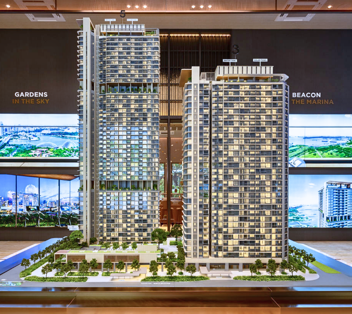 One Marina Gardens Physical Scale Model