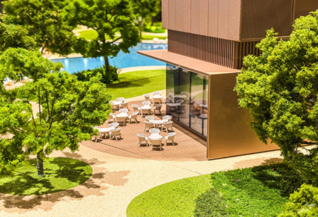 Precision laser-cut BIM scale model