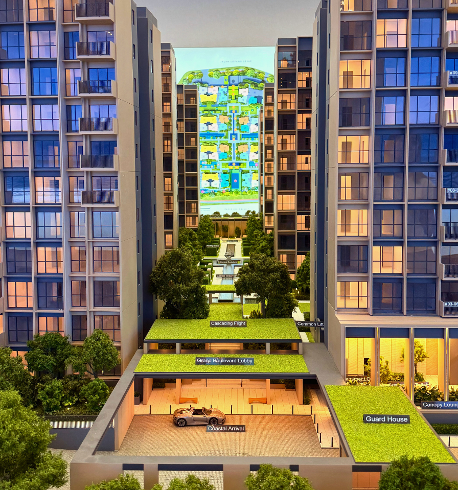 LED mixed Scale Model, customize visual solution for real estate